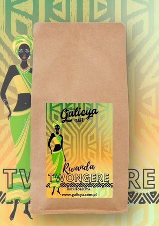 Rwanda Twongere - 100% Robusta kawa ziarnista (naturalna) 250g