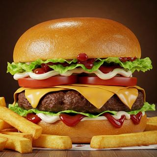 Burger Clasica + Patata fritas