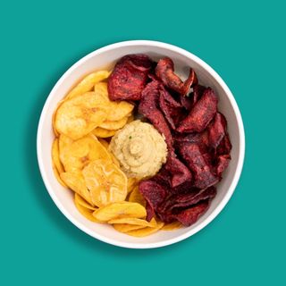 Platano e barbaietola con guacamole