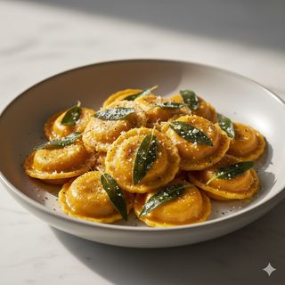Cappellacci di zucca, burro e salvia