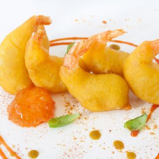 Colas de langostino en tempura 6ud