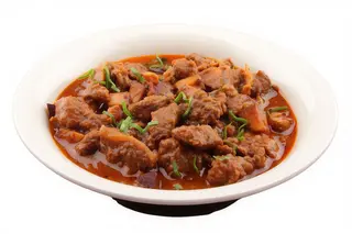 Ternera con salsa curry