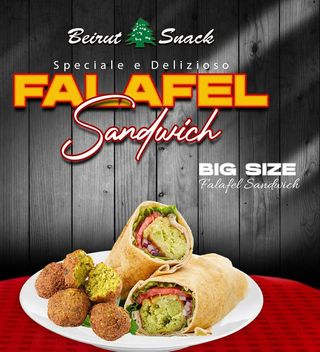 Piada Extra Falafel.