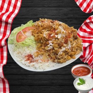 PLATO DE ARROZ Y CARNE 