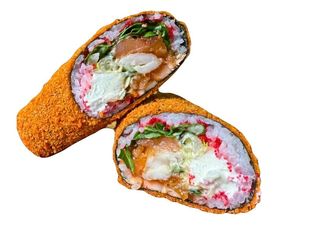 Rollo w panko z łososiem i krewetką (420g)