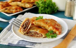 Бендерики з м'ясом, (1кг), заморожений напівфабрикат