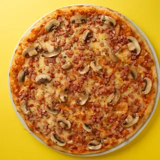 Pizza Jamón, Champiñón Y Aceitunas (32 cm.)