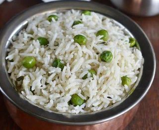 Arroz com Ervilhas Verdes