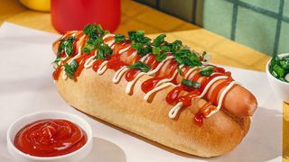 ჰოთ- დოგი საქონლის სოსისით