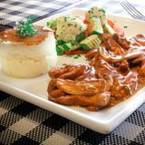 Plat émince de poulet + Coca Cola 33cl