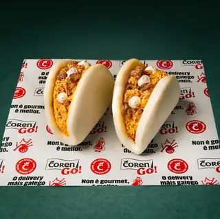 Bao tinga de pollo (2 uds)