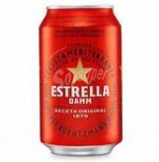 Lata de cerveza Damm 33 cl