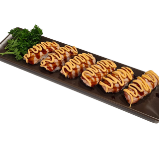 Flaming Salmón Nigiri (6 uds)