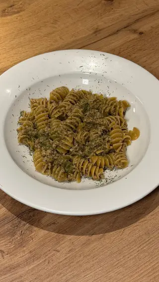 Fusilli integrali al ragù bianco