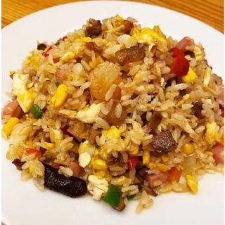 Arroz frito con ternera