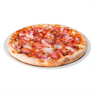 Pizza con bacón