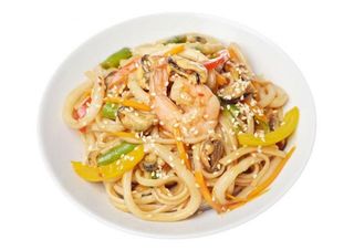 Лапша с морепродуктами WOK