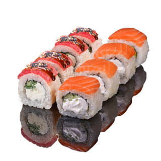  Філадельфія Дуєт Тунець-лосось рол (261 г)