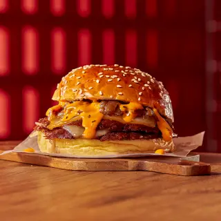 Smash Burger Doña Emilia + patatas fritas