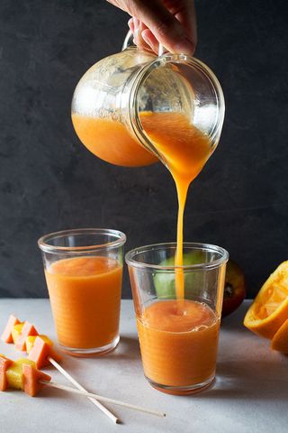 Batido de mango con papaya y piña (350 ml.)