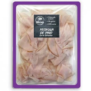 Pechuga De Pavo Lonchas Extrafinas Carrefour 90 Gr.