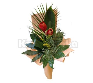 Buket - Amarilis sa dekoracijom (BKT 154)