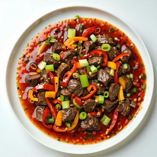 Manzo con salsa piccante