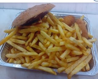 Menù panino con pollo panato e patatine