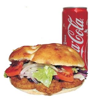 Panino o piadina kebab e bibita