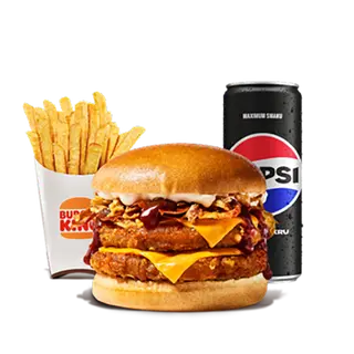 Double Steakhouse Chicken King Zestaw