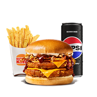Double Steakhouse Chicken King Zestaw
