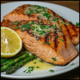 Grilled Salmon Steak