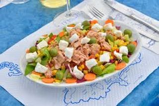 Insalata con lattuga e radicchio