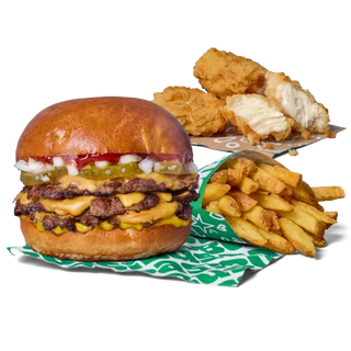 POTRÓJNY SMASH CHEESE ZESTAW POWIĘKSZONY