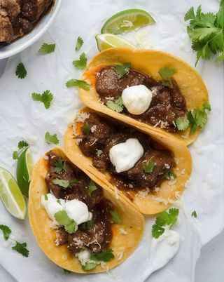 Tacos De Mole Poblano (2 Uds.)