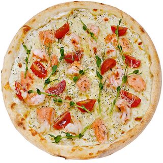Піца з креветками та лососем (490г/30см)