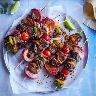 Peppered Beef Kebabs