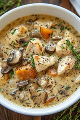 Chicken Mushroom Soup  - Medium Portion