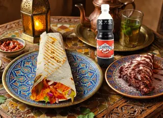 LAWASZ KRAFT CHICKEN SAHAWARMA SMALL , COLA, BAKLAWA CZEKOLADOWA