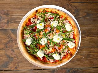 Піца Грибна з крем-сиром