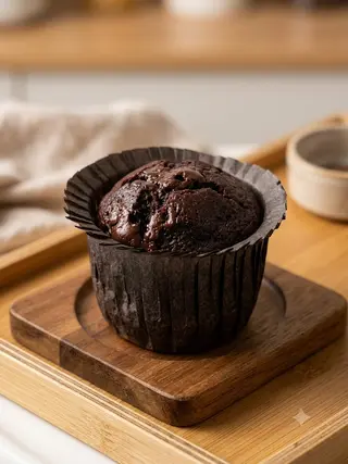 Banana al cioccolato muffin vegan