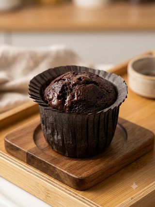 Banana al cioccolato muffin vegan