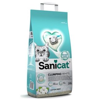 SANICAT Cotton fresh grudvajući mineralni posip za mačke, s mirisom, 20L (KOD PSANCLWCS20L31)