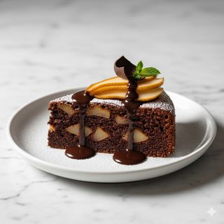 Torta di pere e cioccolato