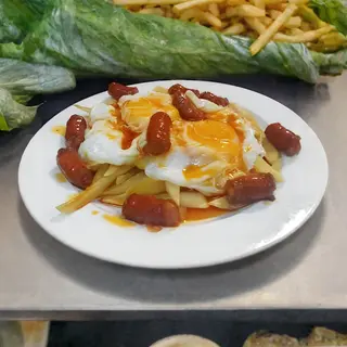 Huevos Estrellados Con Chistorra
