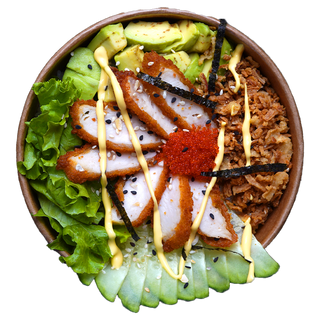 Боул-поке із курячими стріпсами (306г)