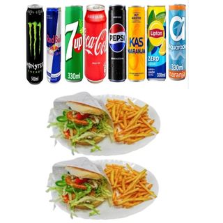 2 Hamburguesas + 2 Patatas + 2 bebidas