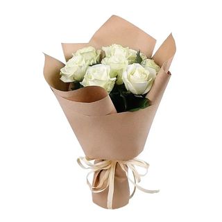 11 białych róż