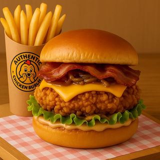 Menú Burger Smoky Bacon con patatas