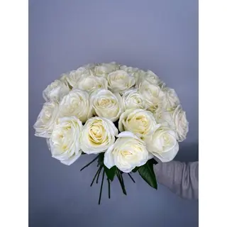 Biała Róża 60 cm, 25 szt